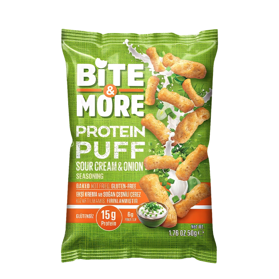 Bite&More Protein Chips 50g Sour Cream&Onion